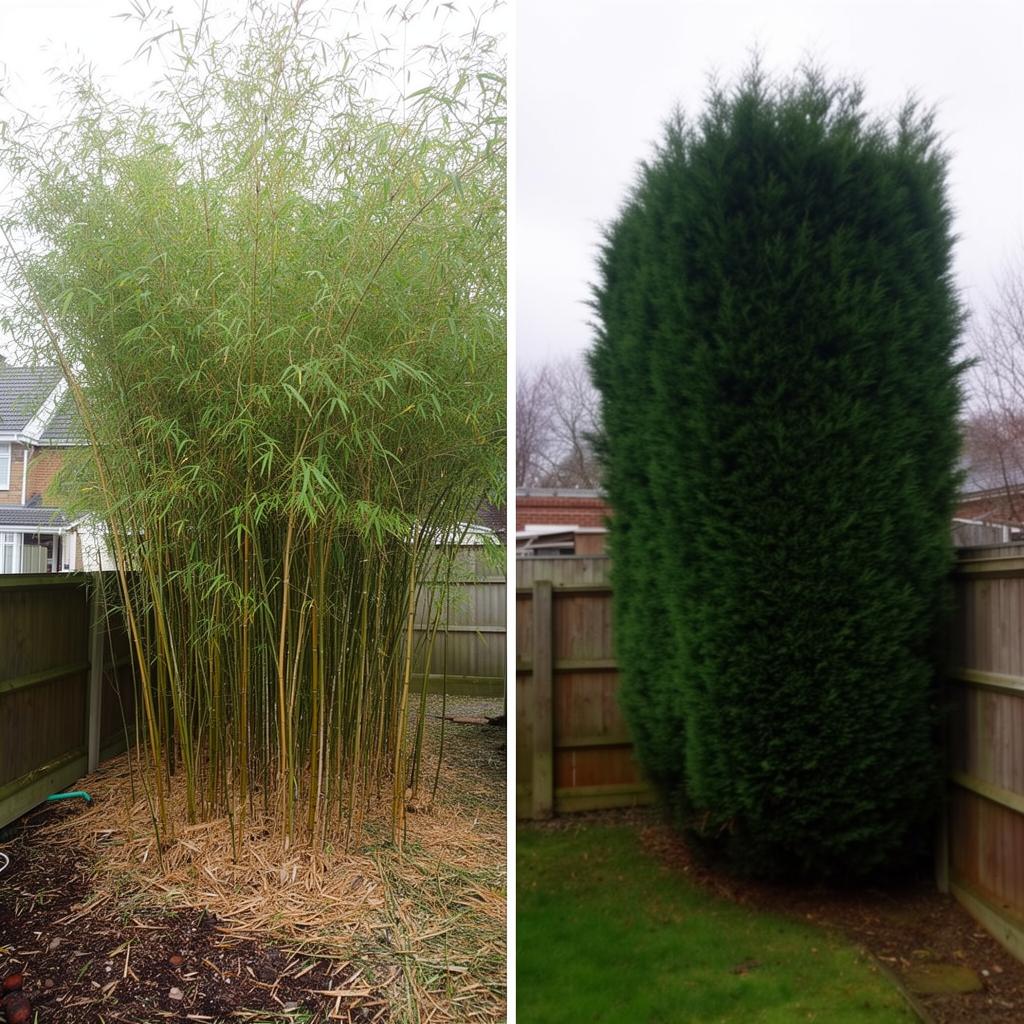 Visual comparison: Bamboo vs Leylandii: Comparing Root Problems & Removal